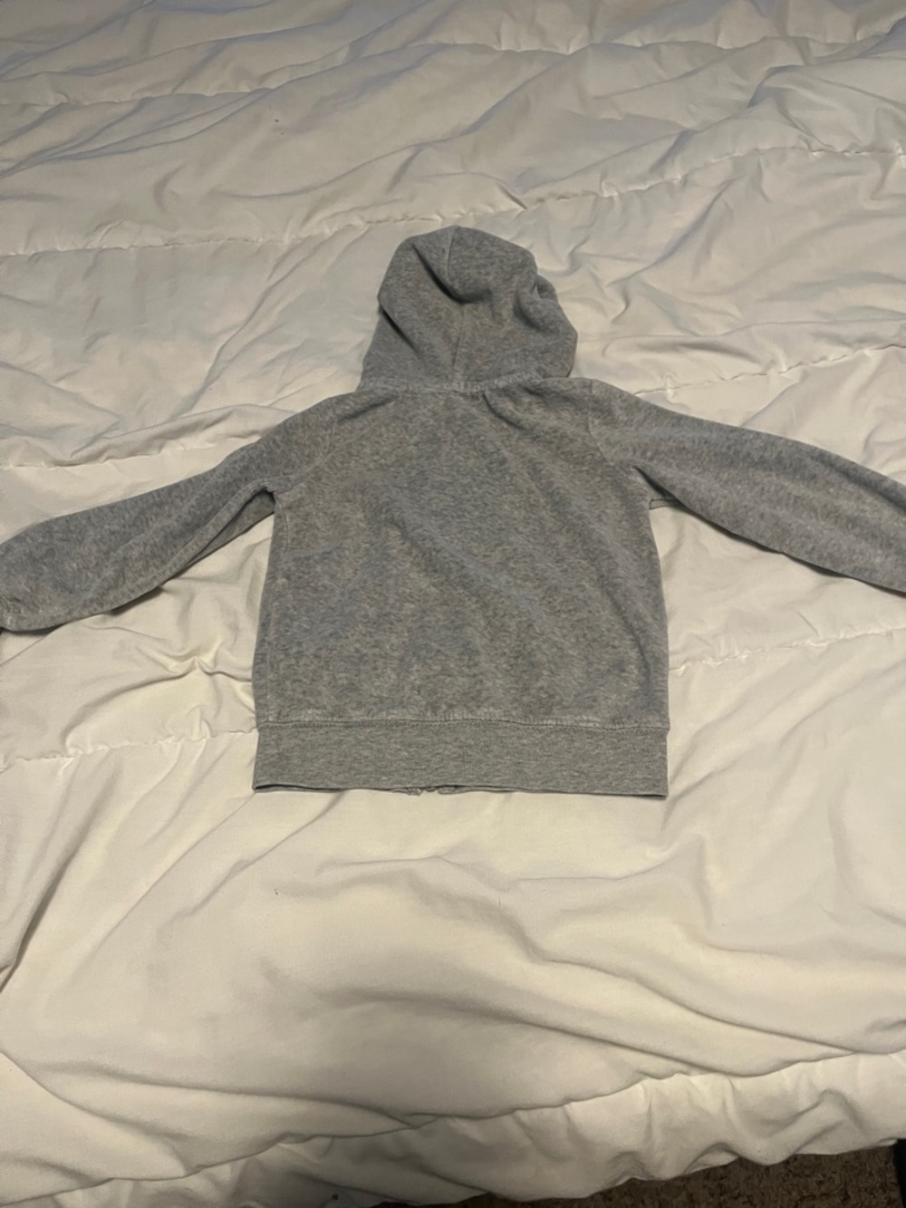 Juicy Couture Kids Heather Gray Zip Hoodie - Picture 3 of 3